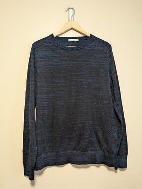 J.Lindeberg Oliver Shiny Mix Knit Sweater XL Navy Blue